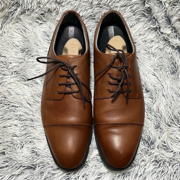 Johnston & Murphy Sz 13 Brown Leather Dress Shoes - Picture 2 of 13